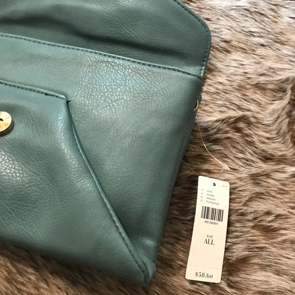 🆕NWT Anthropologie turquoise crossbody purse - Picture 4 of 7